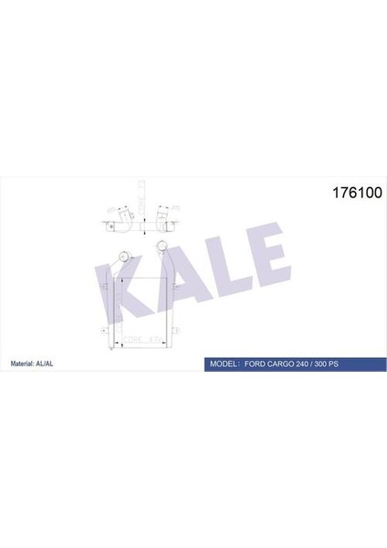 Oto Radyatör 020CAC050 Intercooler Al/al Cargo Fc 1824-2530-3230