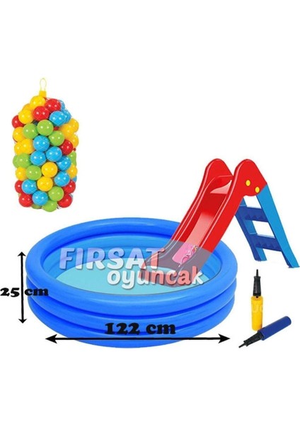 Eğlencenin Adresi: Şişme Havuz ve Top Seti - Pompa Hediyeli - 100 Toplu
