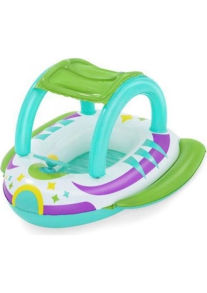 34149 Bestway 1,07M x 1,12M Space Splash Gölgelikli Bebek Teknesi Botu