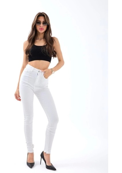 6489 Pantolon-Beyaz