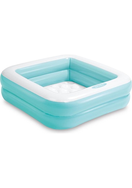 Intex Mavi şişme mini kare havuz 86x86x25 cm, pompa hariç, eğlence dolu yaz keyfi