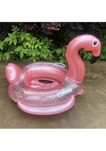 Gölgelikli Flamingo Figürlü Bebek Deniz Simidi 1-6 Yaş Intex Şişirme Pompası 1 Adet Onarım Yaması