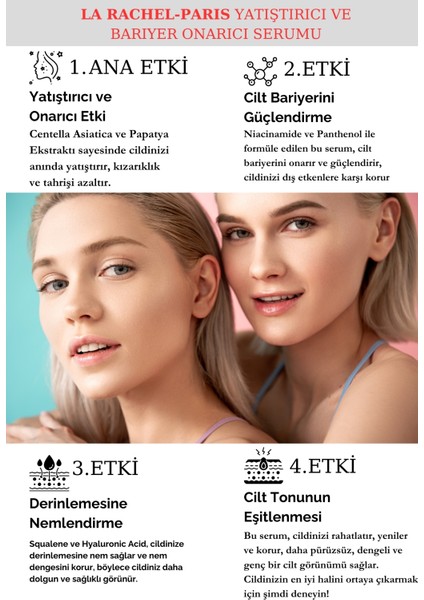 Hassas Ciltler Için Profesyonel Güçlü Yatıştırıcı ve Güvenli Bariyer Onarımı-1 Serum 4 Etki- modelleri