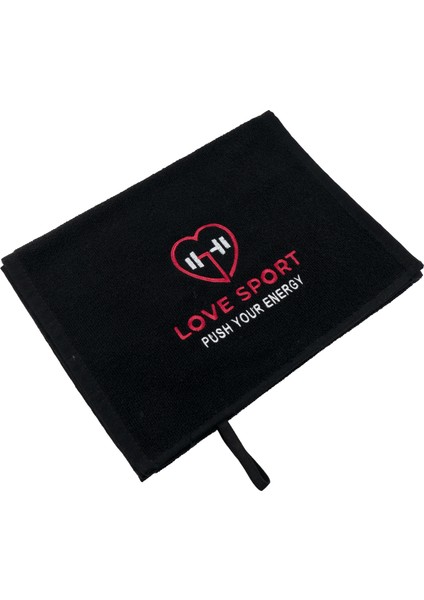 Nakışlı Spor Havlusu, Ter Emici Spor Havlusu, Fitness Havlusu, Antrenman Havlusu