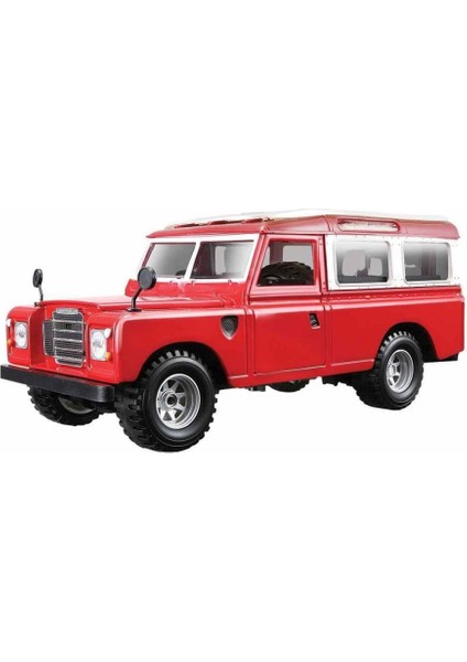 22063 Land Rover Series Iı Model Araba 1:24 Kırmızı -Sunman