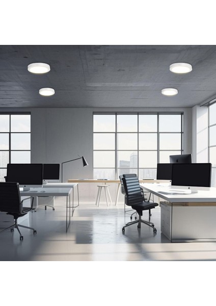 RTE-24W 6500K Sıva Üstü Yuvarlak LED Panel