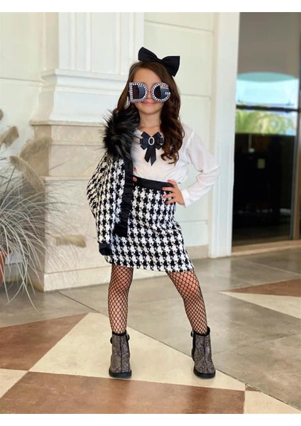 k Siyah Beyaz Uyumlu 5 Parça Kokoş Komple Set modelleri