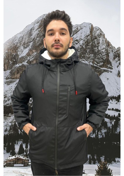 Spor Erkek Kürklü Su ve Rüzgar Geçirmez Kapüşonlu Mont & Kaban & Parka modelleri