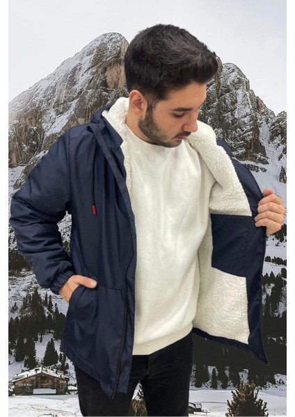 Spor Erkek Kürklü Su ve Rüzgar Geçirmez Kapüşonlu Mont & Kaban & Parka modelleri