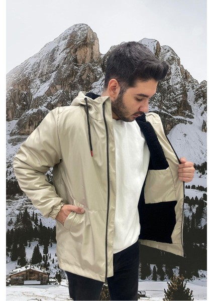Spor Erkek Kürklü Su ve Rüzgar Geçirmez Kapüşonlu Mont & Kaban & Parka indirimleri