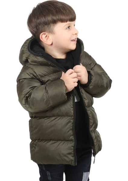 Spor Erkek Spor Çocuk Polarlı Kapüşonlu Su Geçirmez Rüzgara Mont - Kaban indirimleri