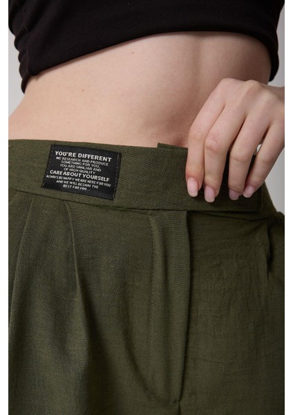 Kadın Yüksek Bel Cırtlı Palazzo Pantolon fırsatları