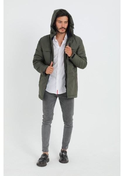 Spor Erkek Polarlı Su ve Rüzgar Geçirmez Kapüşonlu Mont & Kaban & Parka fırsatları