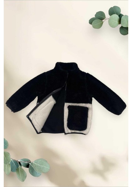 Spor Erkek Spor Çocuk Peluş Ekru Cepli Fermuarlı Welsoft Mont modelleri