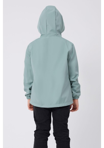 Spor Erkek Çocuk Mürdüm Içi Astarlı Su ve Rüzgar Geçirmez Kapüşonlu Çift Fermuarlı Cepli Yağmurluk fırsatları