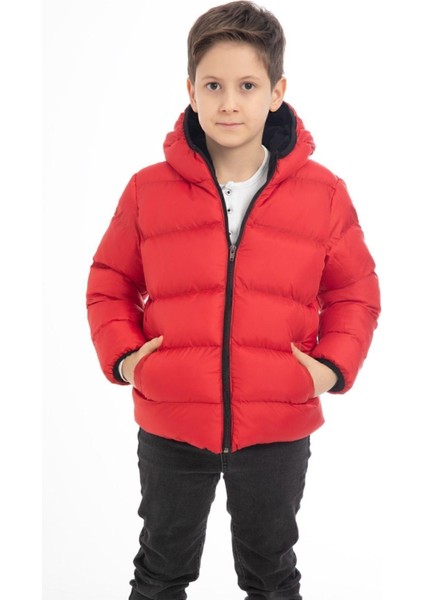 Spor Erkek Çocuk Polarlı Kapüşonlu Su Geçirmez Rüzgara Dayanıklı Cepli Mont fiyatları
