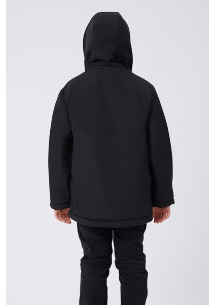 Spor Erkek Çocuk Kürklü Su Ve Rüzgar Geçirmez Kapüşonlu 3 Cep Mont & Kaban & Parka indirimleri