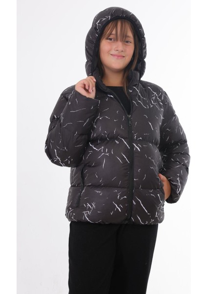 Spor Kız Çocuk Çıkabilir Kapüşonlu Su ve Rüzgar Geçirmez Cepli Mont & Kaban & Parka indirimleri