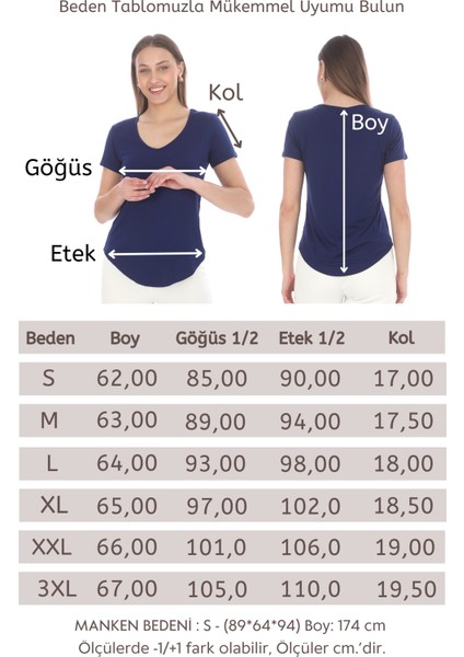 Extra Yumuşak Viscon Tişört-Lacivert indirimleri