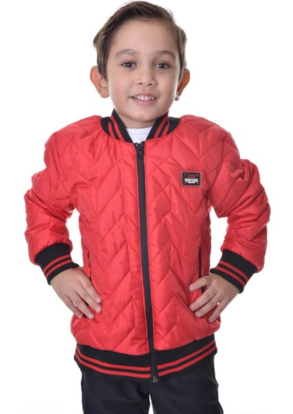 Spor Erkek Çocuk Kolej Yaka Astarlı Su ve Rüzgar Geçirmez Fermuarlı Cep Mont Ceket fiyatları