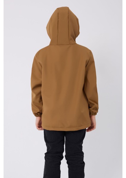Spor Erkek Çocuk Mürdüm Içi Astarlı Su ve Rüzgar Geçirmez Kapüşonlu Çift Fermuarlı Cepli Yağmurluk indirimleri