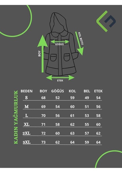 Spor Kadın Astarlı Su Geçirmez ve Rüzgara Dayanıklı Kapüşonlu Cepli Yağmurluk - Rüzgarlık indirimleri