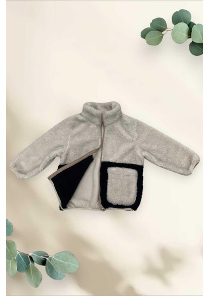 Spor Kız Çocuk Peluş Cepli Fermuarlı Welsoft Mont fiyatları