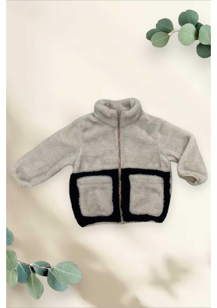 Spor Kız Çocuk Peluş Cepli Fermuarlı Welsoft Mont modelleri