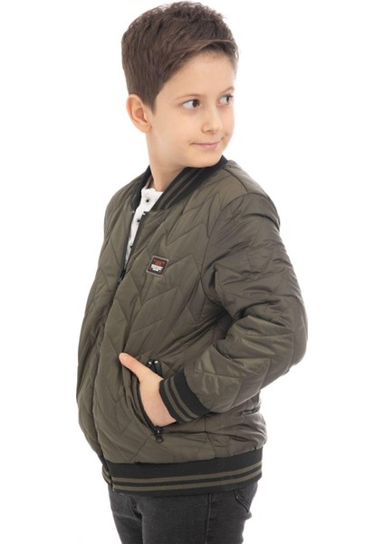 Spor Erkek Çocuk Kolej Yaka Astarlı Su ve Rüzgar Geçirmez Fermuarlı Cep Mont Ceket fiyatları