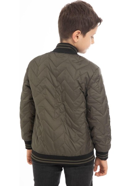 Spor Erkek Çocuk Kolej Yaka Astarlı Su ve Rüzgar Geçirmez Fermuarlı Cep Mont Ceket indirimleri