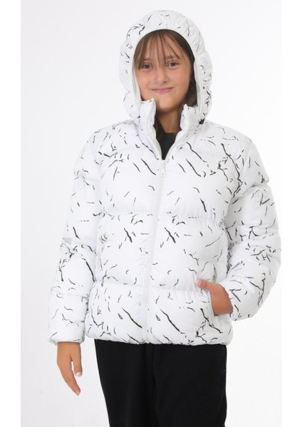 Spor Kız Çocuk Çıkabilir Kapüşonlu Su ve Rüzgar Geçirmez Cepli Mont & Kaban & Parka indirimleri