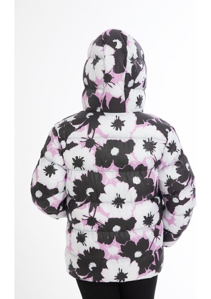 Spor Kız Çocuk Pusula Desen Polar Su Ve Rüzgar Geçirmez Kapüşonlu Cepli Mont fırsatları