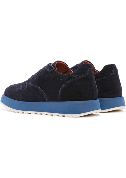 Erkek Lacivert Süet Deri Casual Sneaker indirimleri