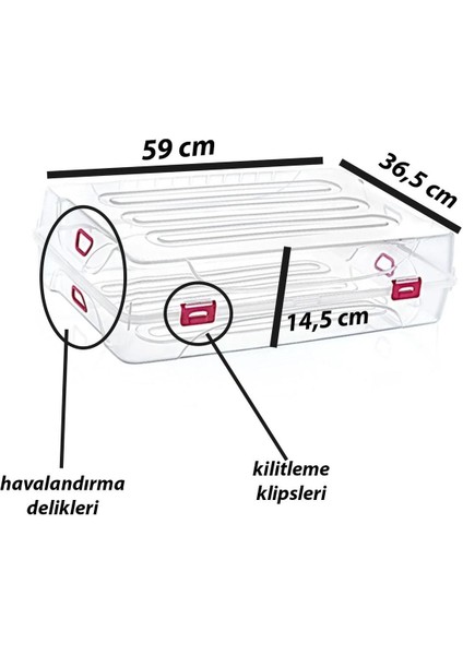Lüx Çizme Saklama Düzenleme Kutusu 5'li Set