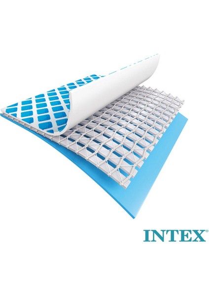 Intex dikdörtgen pvc prefabrik büyük aile havuzu 300x200x75cm