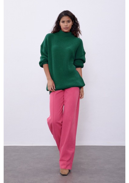 Yeşil Uzun Tüp Kazak fiyatları