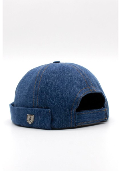 Unisex Denim Docker Cap Sipersiz Kot Şapka