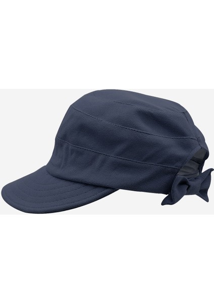Kadın Güneş Koruyucu Geniş Siperli Lacivert Şapka