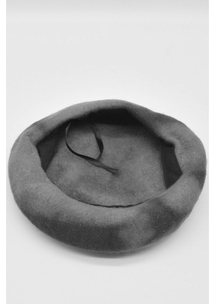 Gri Parisienne Bere Premium Gerçek Yün Şapka modelleri