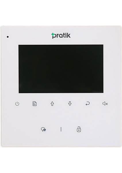 Pratik 2K-430 Daire Içi Monitör 4.3 Inch Dokunmatik Buton Beyaz
