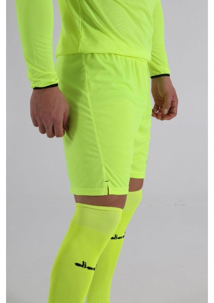 Elite futbol kaleci forma şortu neon sarı