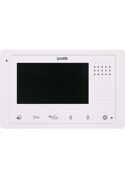 Pratik 2K-400 Daire Içi Monitör 4.3 Inch Dokumatik Buton Beyaz