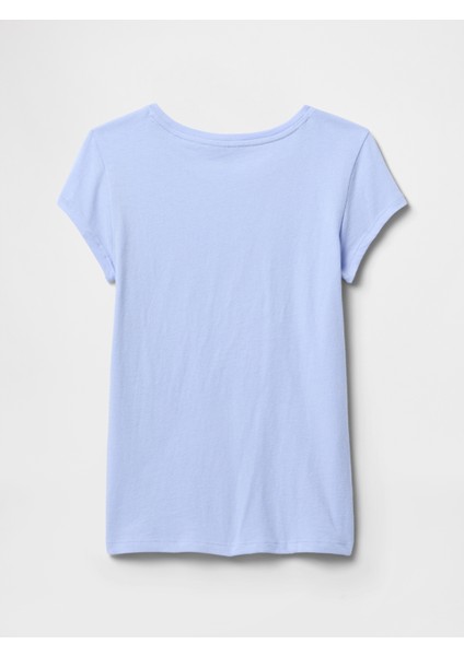 Kız Çocuk Mavi Gap Logo T-Shirt modelleri