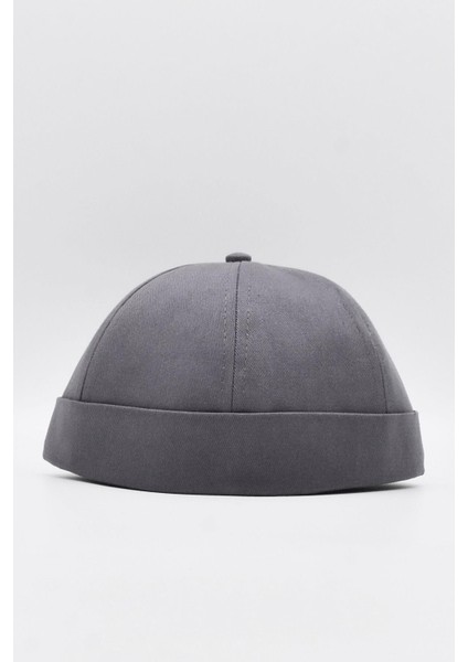 Antrasit Hiphop Docker Şapka %100 Pamuk Katlamalı Cap