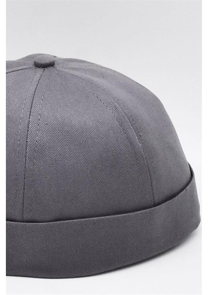 Antrasit Hiphop Docker Şapka %100 Pamuk Katlamalı Cap modelleri