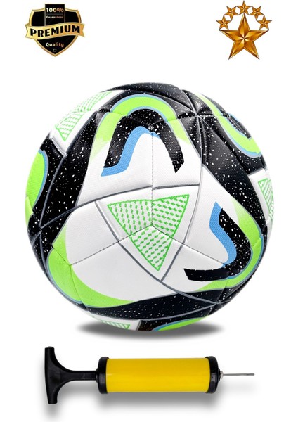 Profesyonel Futbol Topu Pompalı Turnuva Futbol Topu Dikişli Sert Zemin ve Halı Saha Futbol Topu