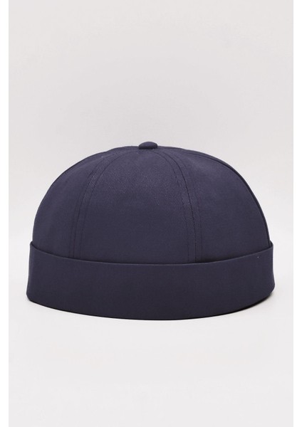 Lacivert Hiphop Docker Şapka %100 Pamuk Katlamalı Cap fiyatları