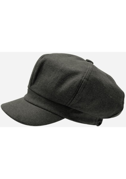 Kadın Yünlü Vintage Kasket Retro Kışlık Şapka