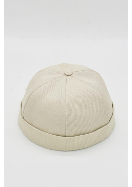 Bej Hiphop Docker Şapka %100 Pamuk Katlamalı Cap modelleri