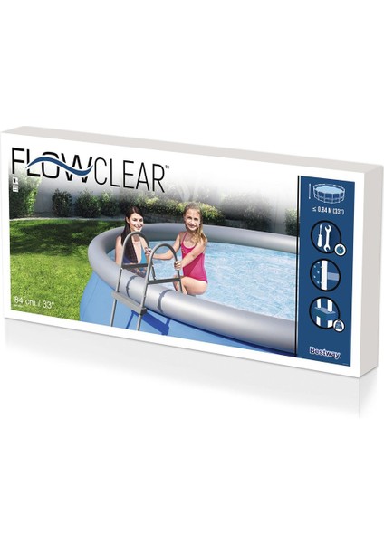 Bestway Yüksekliği 84 cm, genişliği 84 cm, pompasız havuz merdiveni modelleri